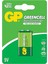 Gp Batteries GP1604G Greencell 6F22/1222/9V Pil, 9 Volt, Tekli Kart 1