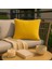 Sarı Kırlent Kılıfı 45X45 – Dekoratif Modern Kırlent 2