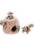 Outward Hound Hide-A-Squirrel Yapboz - Sincaplı Peluş Köpek Oyuncağı, S, Kahverengi, 31001 1