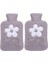 Iki Adet Sicak Su Torbasi Peluş Papatya Desenli̇ Gri̇ 21X13,5X2CM 500 ml 1