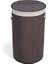Deconox El Yapımı Hasır Katlanır Çamaşır Sepeti Yuvarlak 55 Litre (35CM*35CM*61CM), Doğal Malzemede 1