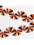 Meri Meri - Black & Orange Stripe Honeycomb Garland - Siyah & Turuncu Petekli Asılan Süs 1