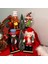 16 cm Çok Renkli Yılbaşı Fındıkkıran Kurşun Asker ve Kurabiye Adam Figürü 4