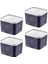 Smartware 4'lü Set Frost Saklama Kabı Lacivert 1250 ml 1