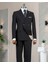 Italyan Stil Kruvaze Ceket Pantolon Takım Elbise Siyah T14087 1