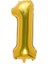 1 Numara Gold Folyo Balon 1