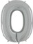 O Harfi Gümüş Folyo Balon 1