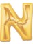 N Harfi Gold Folyo Balon 1