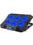 X6A Gaming Pad 6 Fanlı Notebook Laptop Soğutucu Fan Mavi LED Işıklı Dizüstü Bilgisayar Standı Stant 2