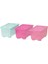 Youngland Glis Kapaklı Kutu, Pembe/turkuaz 17X10 cm 1