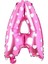 Parti̇ Vi̇tri̇ni̇ A Harfi 16 Inç Pembe Kalpli Renk Folyo Balon 36 cm (Pembe) 1