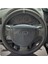 Dikişli Deri Direksiyon Kılıfı Karbon / Nokta Deri Gri Yüzük Gri Dikiş F.ord Connect Için 1