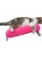 Tineke Kedi Oyuncağı Sarılma Yastığı Uyku Oyuncağı Kedi Otlu 30 cm Peluş (1 Adet) (Fuşya) 1