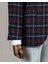 Italyan Stil Slim Fit Ekose Erkek Ceket Lacivert T13438 5