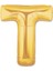 T Harfi Gold Folyo Balon 1