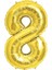 8 Numara Gold Folyo Balon 1