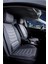Citroen C4 Grand Picasso Uyumlu Yarı Deri Oto Koltuk Kılıfı 5li Set Alya Seri Füme 1