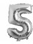 5 Numara Gümüş Folyo Balon 1