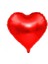 Kırmızı Metalik Renk Kalp Balon Büyük Boy 1