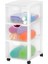 Iris Ohyama, Plastik Saklama Kulesi, 15 Litrelik Çalışma Masası Çekmecesi, Tekerlekli, DDDC-303, Be 1