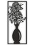As Tasarım Vazo Modeli Ahşap Dekorasyon Duvar Süs Tablo 20X45 cm Siyah Renk 1