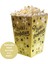 Iyiki Doğdun Temalı Altın Siyah Yıldızlı Popcorn Mısır Kutusu 8 Li Paket 1