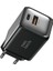 Nettech 45W Gan Teknolojili Hızlı Şarj Adaptörü – Siyah, Çift Giriş (Usb-C & Usb-A), Type-C Uyumlu, 1