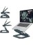 Leitz Ergo Ayarlanabilir Çok Açılı Laptop Standı, Koyu Gri 1