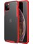Microsonic 11 (5.8'') Için Kılıf Frosted Frame Kırmızı [ıphone 11 ile Uyumlu K 1
