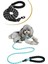 Reflektörlü Fosforlu Köpek Gezdirme Halatı Tasma Kayışı Metal Kancalı 130 cm 1