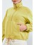 Limon Yarım Fermuar Etek Ucu Büzgülü Kadın Polar Oversize Sweatshirt - 97171 10