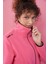 Fuşya Dik Yaka Fermuarlı Rahat Form Kadın Polar Sweatshirt - 97173 6