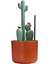 Boon Cacti Şişe Temizleme Fırçası Seti, Terakota, 4 Parçalı Set 1