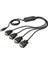 Digitus USB 4x Seri Adaptör - RS232 Dönüştürücü - USB 2.0 Tip A - 4x Dsub 9m - Ftdi Çip Seti - 1,5 1