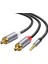Rocoren 3.5mm Aux Jack To Rca Hi-Fi Ses Kablosu 50 cm 1