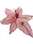 Yılbaşı Temalı 35 cm Pembe Çiçek Dekoru 2