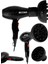 3600 Watt Professional Saç Kurutma Makinesi Ac Motor Fön Makinesi + Difüzör + 2 Adet Başlık 3
