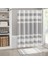 Madison Park Spa-Waffel Duş Perdesi, Masif Mikrofiber Dokuma, Scotchgard Su Geçirmez Işleme, Mod 1