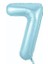 7 Açık Renk Rakam Folyo Balon 80 cm 1