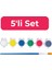 Sertifikalı 6 Renk Boya & Fırça Takımı – Aktivite Tasarım Seti 1