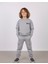 Erkek Çocuk Oversize Sweat & Kargo Jogger Eşofman Altı Takımı – Gri 1