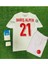 Türkiye 2024 Barış Alper Yılmaz Iç Saha Çocuk Forması 4'lü Set (Euro 2024 Patch) Beyaz 1