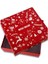 Kolix Yılbaşına Özel 20X20 Happy Newyear Desenli Dekoratif Hediye Kutusu Kırmızı 1