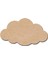 30X17 cm Bulut Desenli Ham Mdf Supla, 10'lu Paket, Şık ve Hafif Tasarım 1
