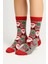 Unisex Yılbaşı Desenli Renkli Soket Çorap Christmas Happy New Year 1