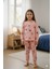 Panda Desenli %100 Pamuk Interlok Kız Çocuk Pijama Takımı 1