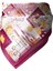 Bordo Geometrik Çiçek Desenli Bandana Fular 3