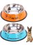 x Spring Paslanmaz Çelik Köpek Kasesi, 2 Adet Kaymaz Köpek Yem ve Su Kasesi, Küçük/orta/büyük Köpek 1