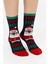 Unisex Yılbaşı Desenli Renkli Soket Çorap Christmas Happy New Year 1