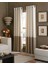 Curtainworks Kendall Color Blok Perde, Halkalı, 241 Cm, Fildişi Rengi 1